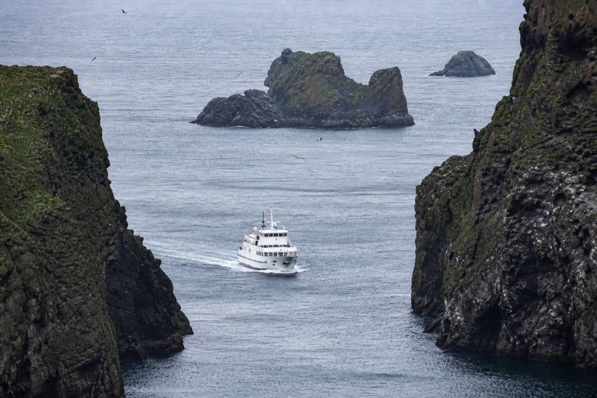 Heimaey harbour in the Westman Islands