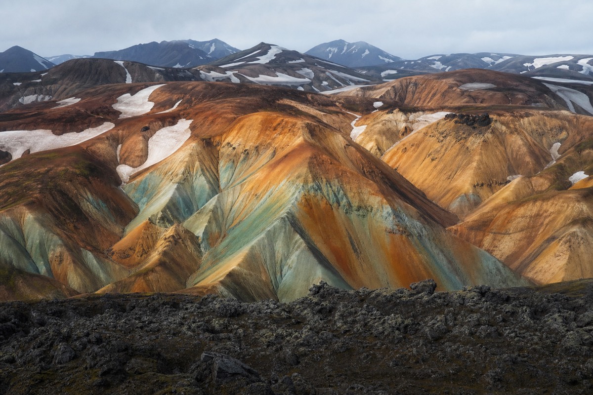 The rhyolite mountains at Landmannalaugar